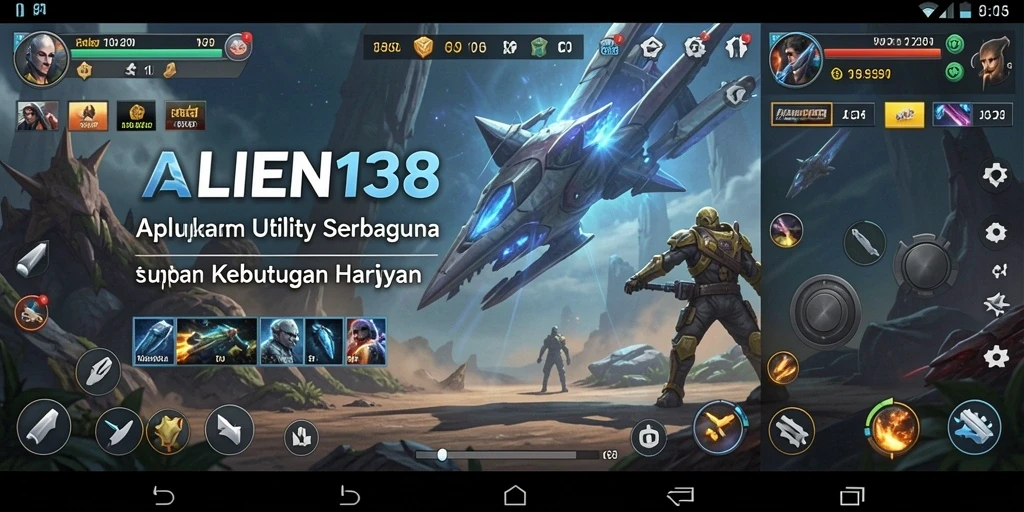Screenshot ALIEN138 menunjukkan antarmuka pengguna yang intuitif dan fitur canggih.