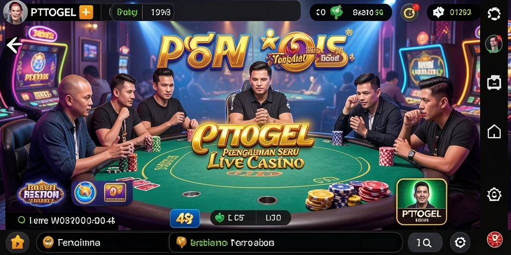 Gameplay Live Casino PTTOGEL yang menarik dan interaktif.